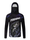 Sailing Hoodies Gear Fishing Long Sleeve Hooded Shirts Blusas Para Pesca Fish Performance Apparel Camisa De Pesca Uv Manga Longa